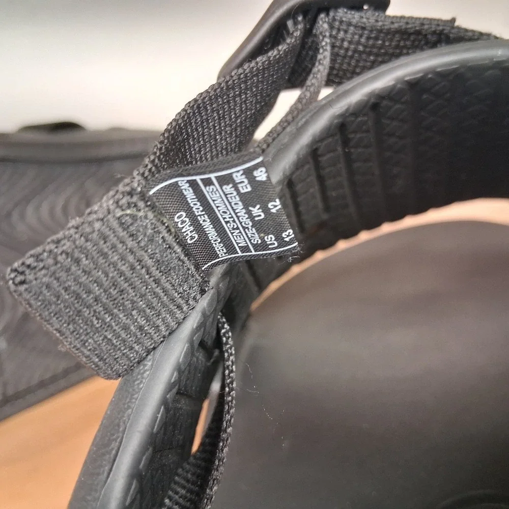 Chaco‎ Chillos Sport Sandals Slides Black Men's Size 13